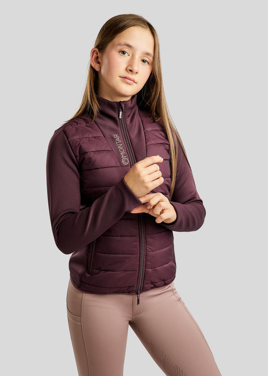 MoCaroline Chaqueta híbrida con brillis champagne – Fig
