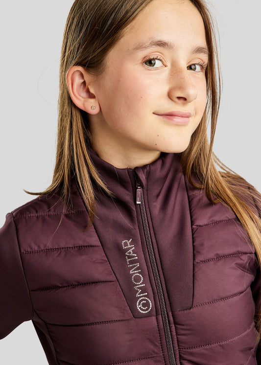 MoCaroline Chaqueta híbrida con brillis champagne – Fig