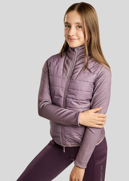 MoCaroline Junior Chaqueta híbrida con brillis champagne – Blush