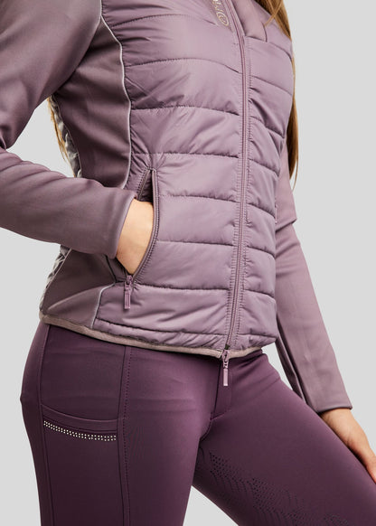 MoCaroline Junior Chaqueta híbrida con brillis champagne – Blush