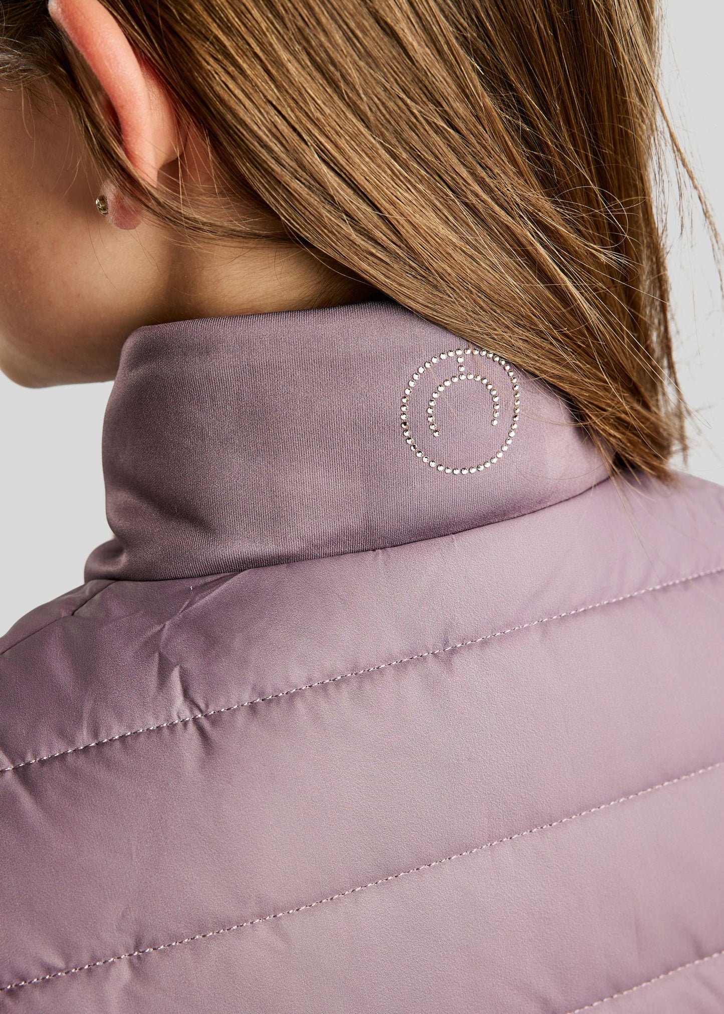 MoCaroline Junior Chaqueta híbrida con brillis champagne – Blush