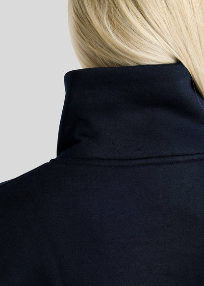 MoNaja Sudadera Montar con Cuello Alto y Cristales Golden Quartz - Navy