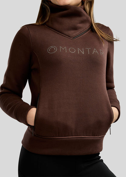 MoNaja Junior Sudadera con Cuello Alto y Cristales Golden Quartz - Black Peony