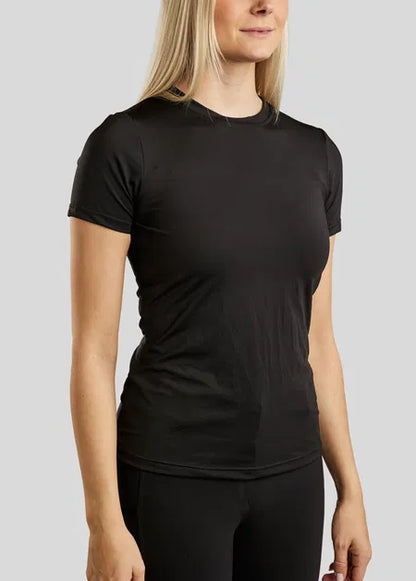 MoWendy T-Shirt con Lasercut Logo - Negro
