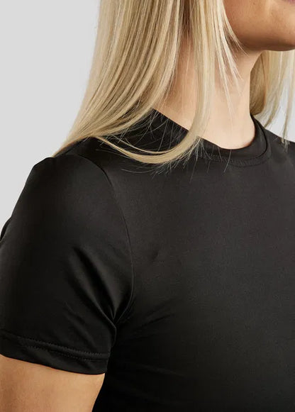 MoWendy T-Shirt con Lasercut Logo - Negro