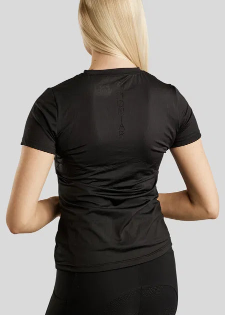 MoWendy T-Shirt con Lasercut Logo - Negro