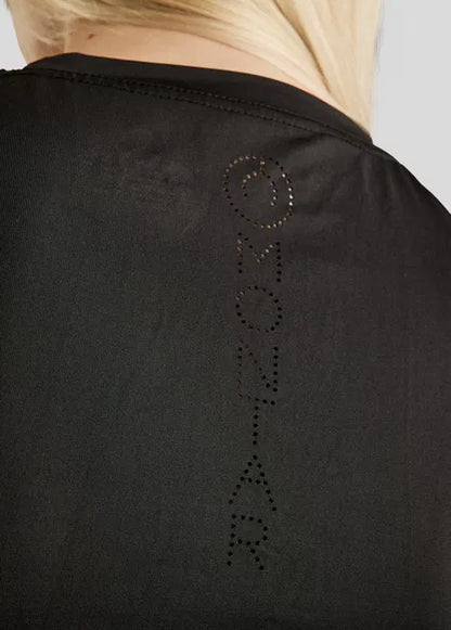 MoWendy T-Shirt con Lasercut Logo - Negro