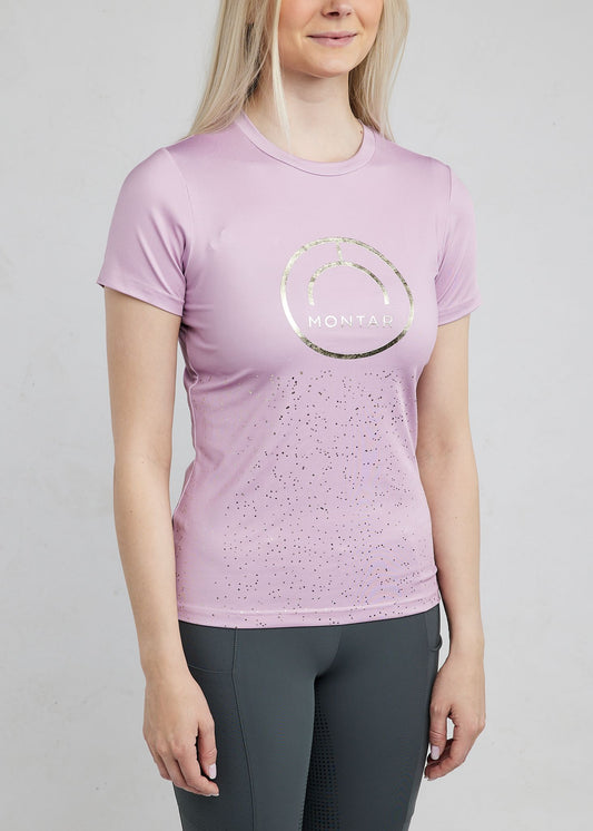 MiCille camiseta con champagne print - Candy Pink