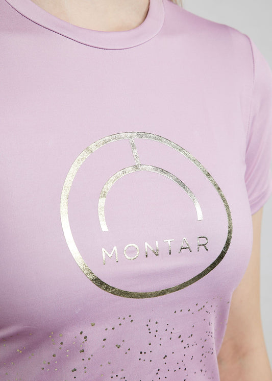 MiCille camiseta con champagne print - Candy Pink