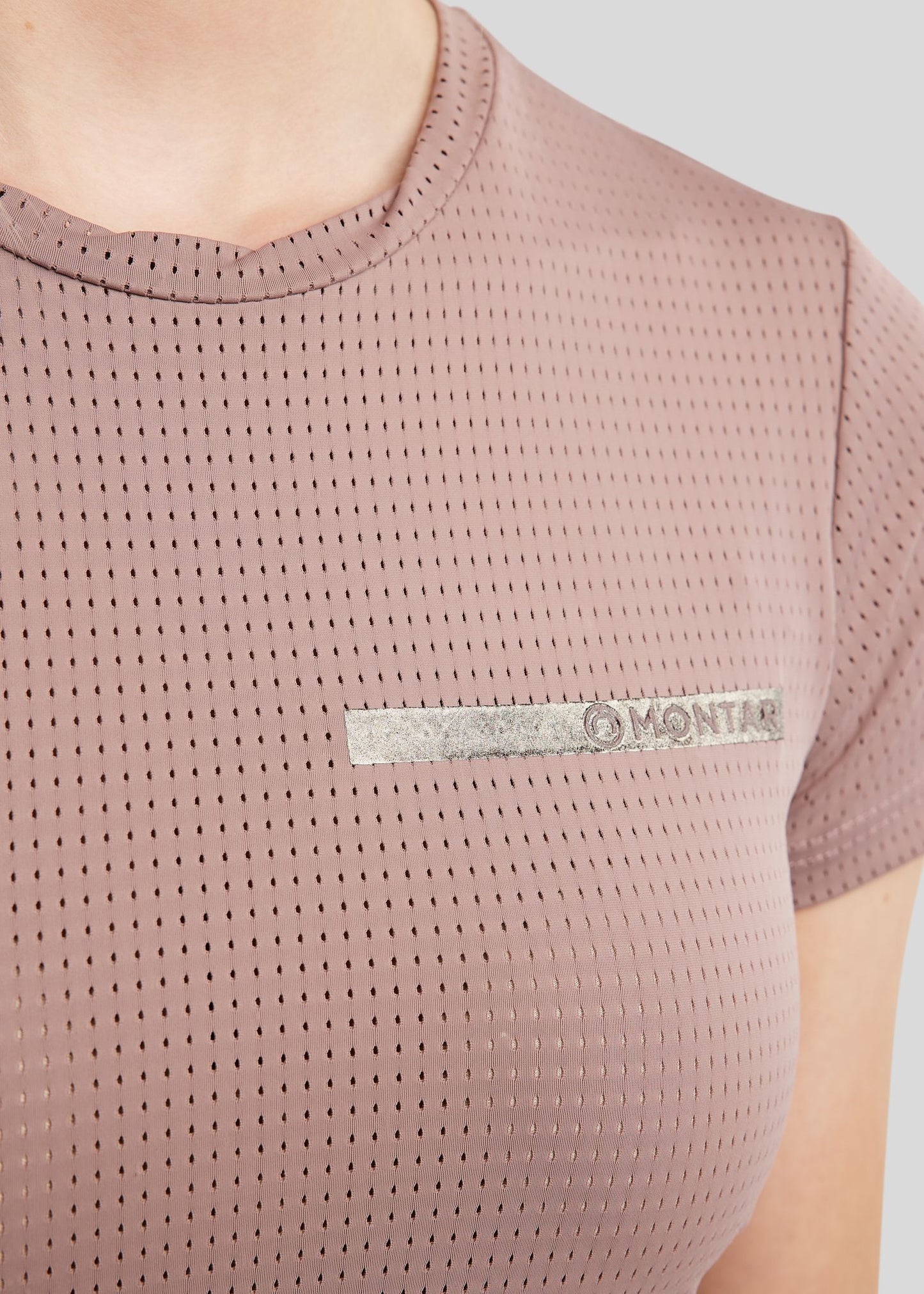 MoTilley Camiseta laser cut Ligera, Transpirable y Estilo Deportivo - Blush