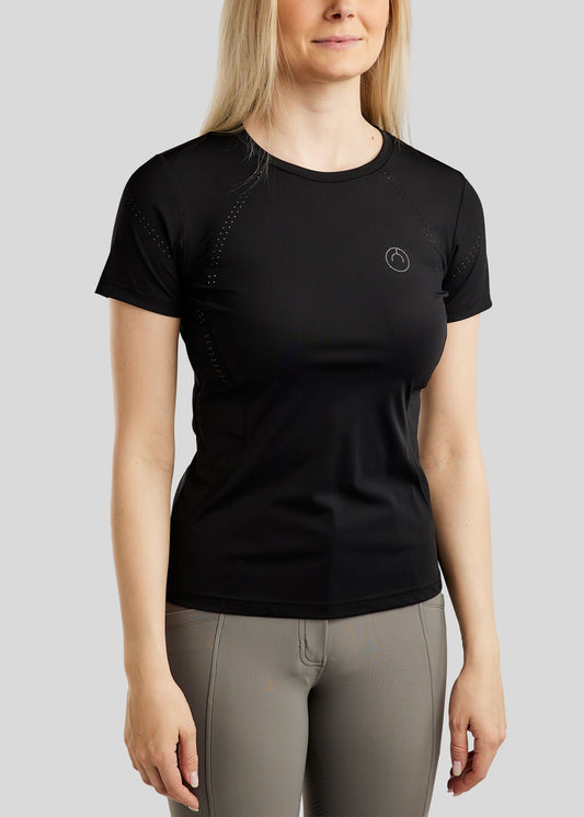 MoZike Refined camiseta laser cut - Negro