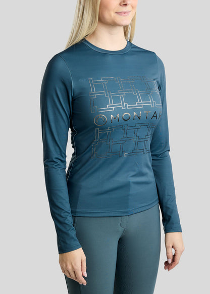 MoLeia polo manga larga - Dark Slate