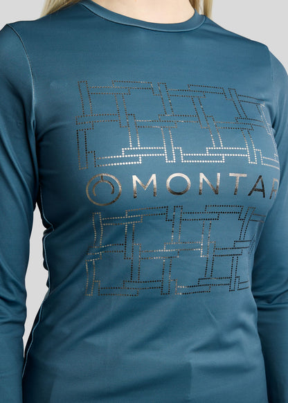 MoLeia polo manga larga - Dark Slate