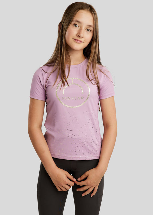 MoCille Junior camiseta con champagne print - Candy Pink