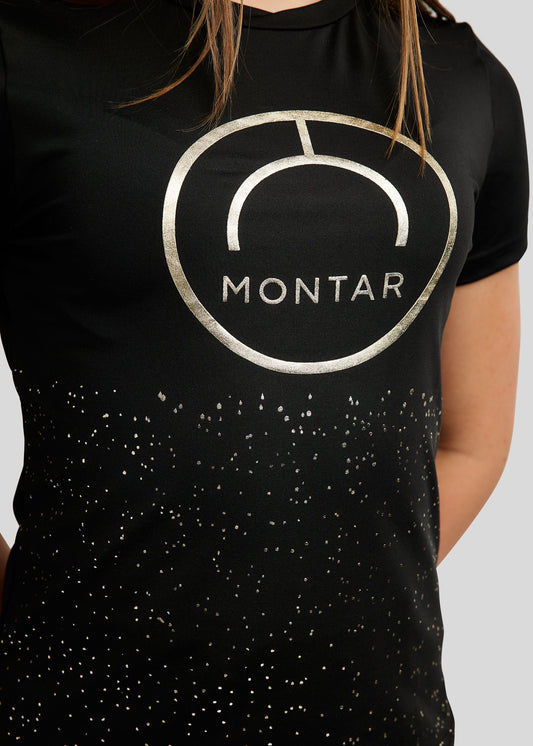 MoCille Junior camiseta con champagne print - Negro