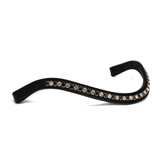 Bridle2Fit Frontalera con cristales Blanco y Cobre