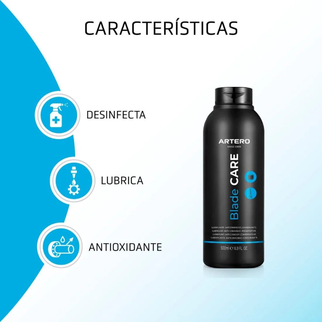 Artero Blade Care - Aceite Limpiador y Lubricante para Cuchillas de Esquilar 500ml